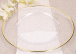 Talerz podtalerz transparentny przeźroczysty 33cm  