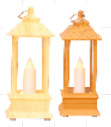 Lampion Latarnia Świąteczna Mix 2 kolory, 12,5cmx5,4cm