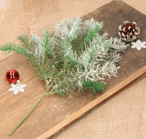 Gałązka dekoracyjna ośnieżona 35cm