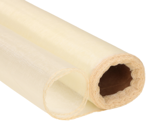Organza na rolce tkanina tiul krem 36cm