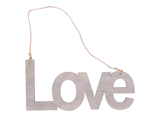 Napis LOVE drewniany MYH193473