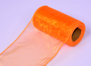 Organza 10 cm (pomarańcz)