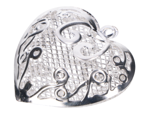 Zawieszka SERCE metalowa MYH197562-1 Srebro